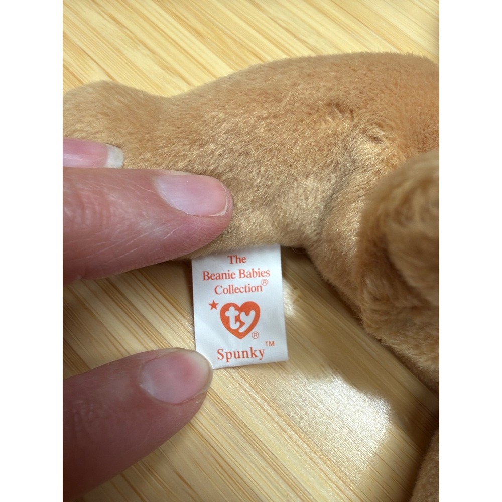 Ty Beanie Baby Spunky Cocker Spaniel‎ Dog Plush 1997 w Tags 9 Inch - Picture 9 of 10